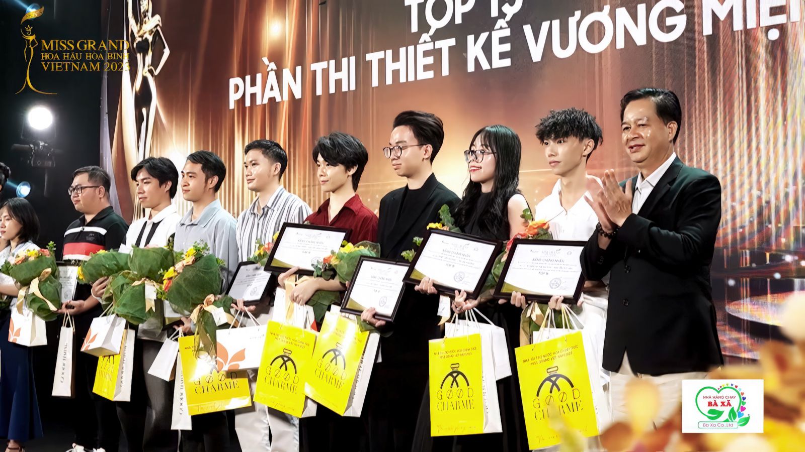 Thương hiệu GoodCharme được BTC lựa chọn để trao tặng cho các Nhà thiết kế xuất sắc trong cuộc thi thiết kế vương miện Miss Grand Vietnam 2023