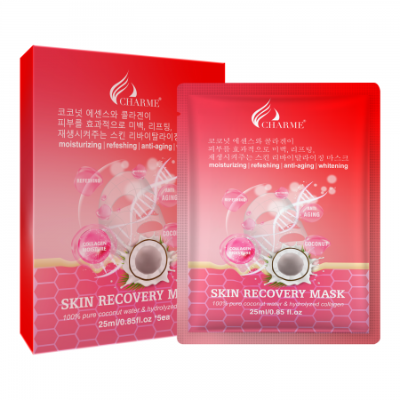 Charme Skin Recovery Mask - Mặt nạ dừa tế bào gốc (Hộp 5 miếng)